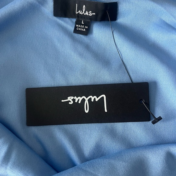 Lulu's Aqua Marble Midi Dress - Picture 8 of 8